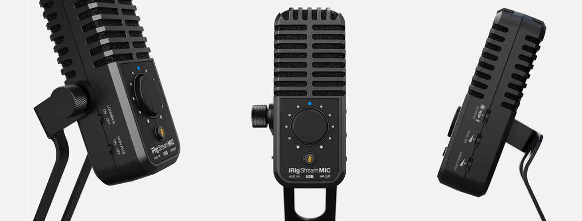 IK Multimedia iRig Stream Mic USB обеспечивает звук студийного качества в любом месте
